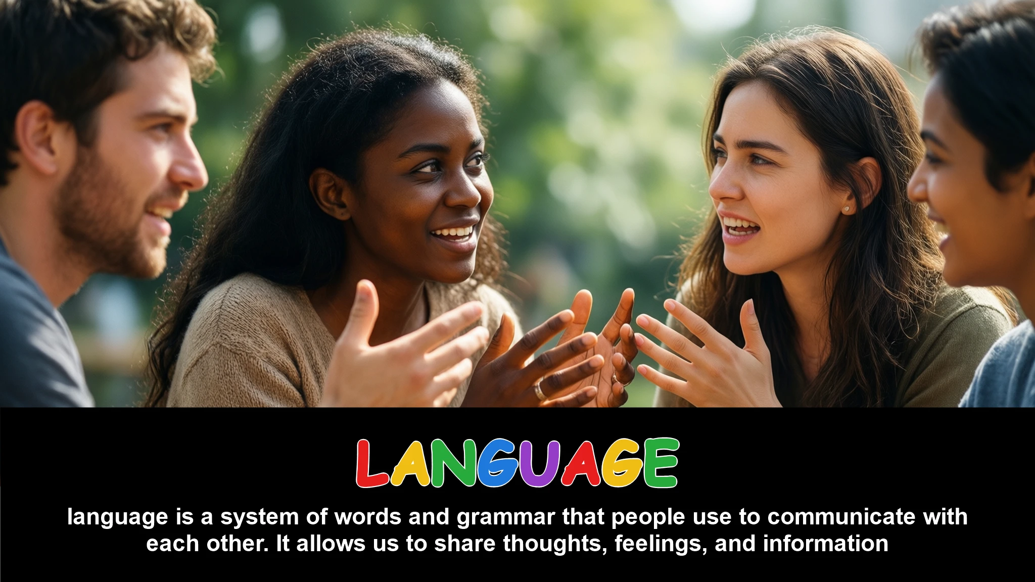 English Illustration for language